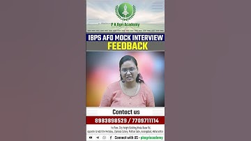 IBPS AFO MOCK INTERVIEW FEEDBACK || #ibpsafo
