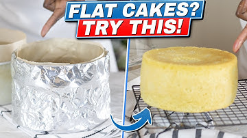 GET FLAT CAKE LAYERS USING CAKE STRIPS|FLAT CAKE TIPS|LEMON CAKE RECIPE