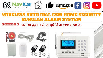 wireless auto dial GSM home security burglar alarm system