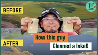 How this guy cleaned a lake alone!! - Organic solution to the water pollution from a hidden Hero