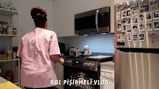 BOL PİŞİRMELİ BİR GÜN VLOG 🦃 | Thanksgiving yemek hazırlıkları