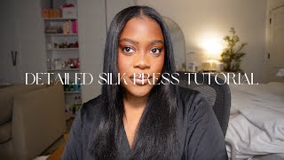 how to in-depth silk press tutorial