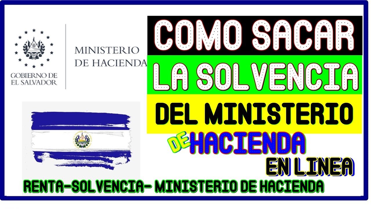 Como Sacar la Solvencia Tributaria del Ministerio de Hacienda en Línea