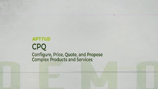 Apttus CPQ: Configure Complex Products and Services