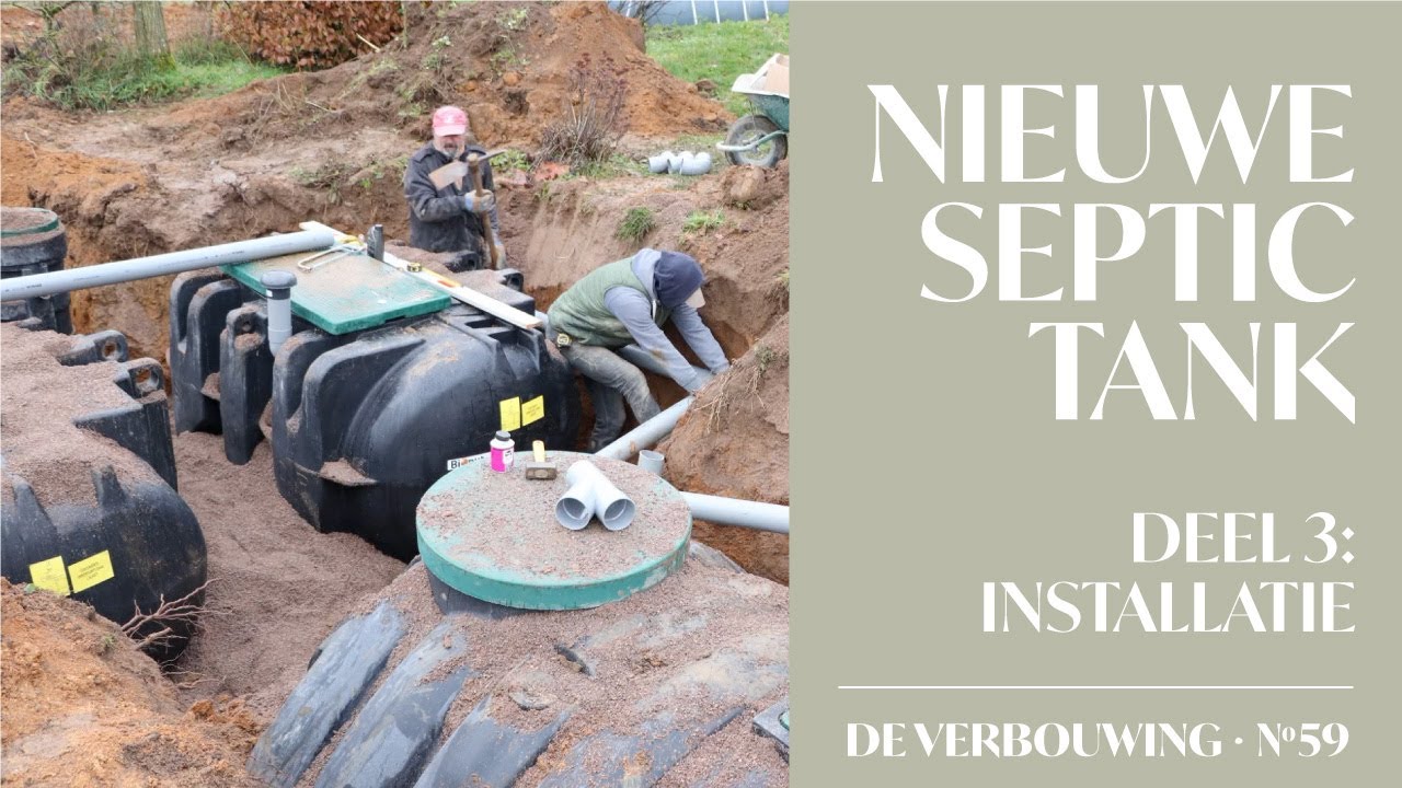 59. Plaatsen van nieuwe fosse septic tank in de tuin | Wij bouwen zelf ons droomhuis in Frankrijk