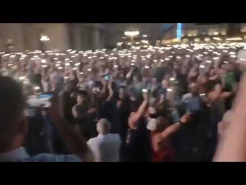 La Manifestazione a Torino contro il Green Pass