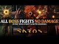 SAROS - All Boss Fights &amp; All Endings (No Damage)