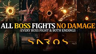 SAROS - All Boss Fights &amp; All Endings (No Damage)