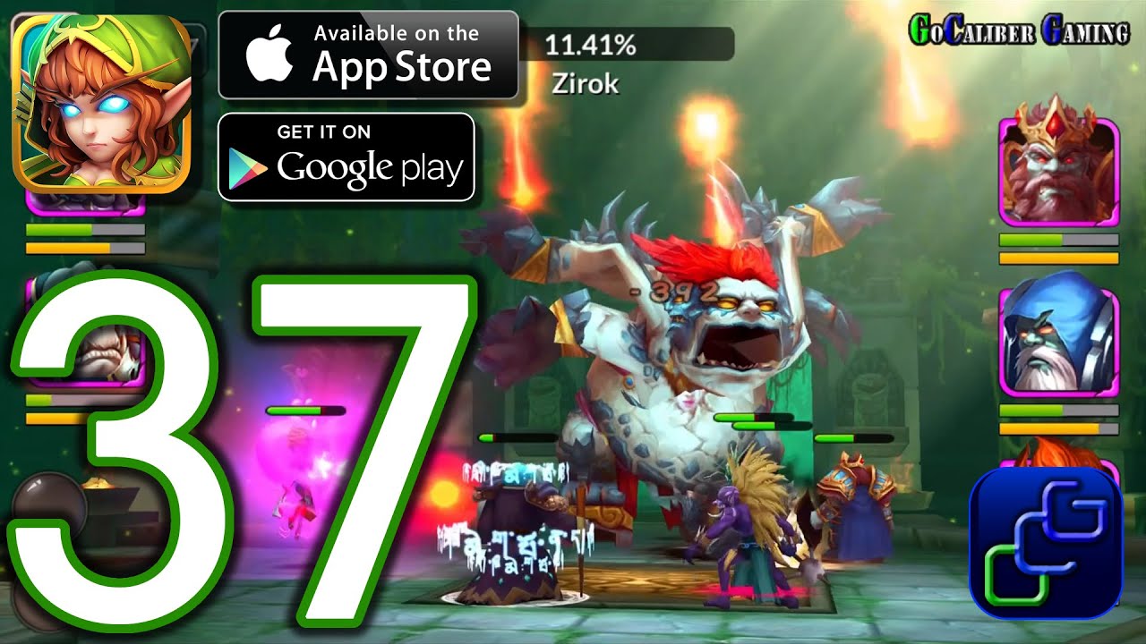 Heroes and Titans: 3D Battle Arena iOS Walkthrough - Part 37 - Chapter 8: Merhaven (NORMAL)