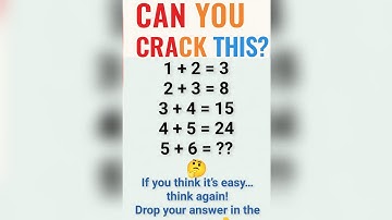 Can you solve this?