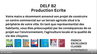 DELF B2 Production Ecrite, lettre au maire, #delfb2 #learnfrench #frenchlanguageproficiency