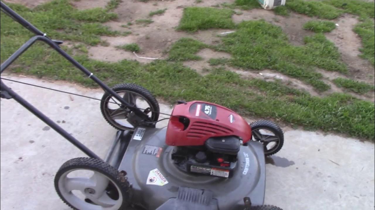 Craftsman Lawnmower Tune Up and Pull Cord Replace - YouTube