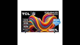 TCL QM7L 98-Inch 4K Mini-LED TV — 144Hz Gaming, 2,100+ Dimming Zones & B&O Audio