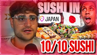 WILLY, SIDNEY & ROHAT test SUSHI in JAPAN😍🍣