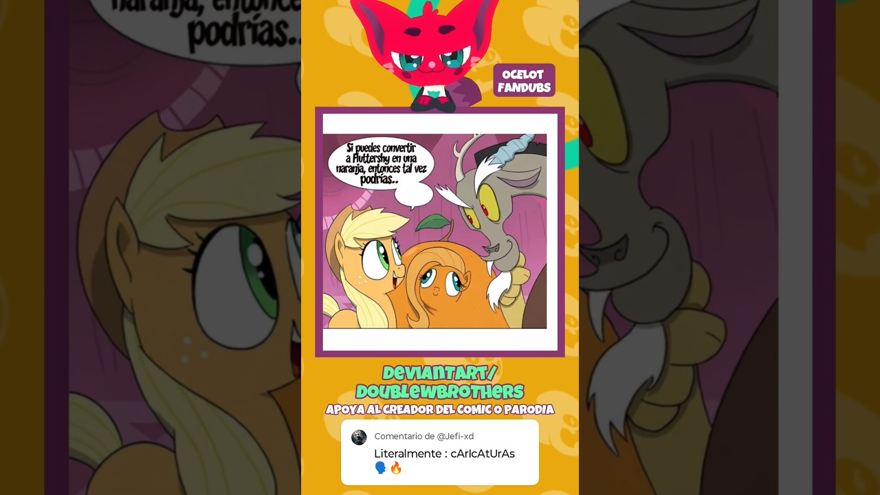 Applejack se convierte en Manzana 🙀 #humor #fandub #mylittlepony