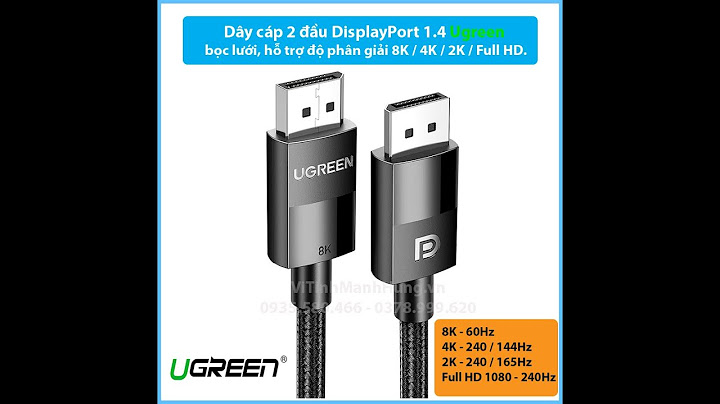 Đánh giá cáp displayport unitek yc-608bk 2m