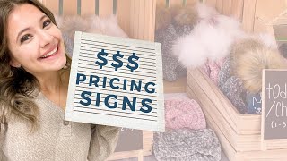 Craft Show Pricing Signage Ideas | Which Way Works Best? 🤔
