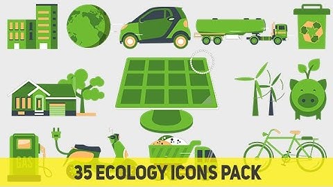 35 Ecology Icons -After Effects Pack