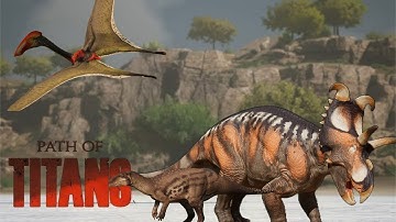 The Hard Life Of A Albertaceratops | Path Of Titans Official