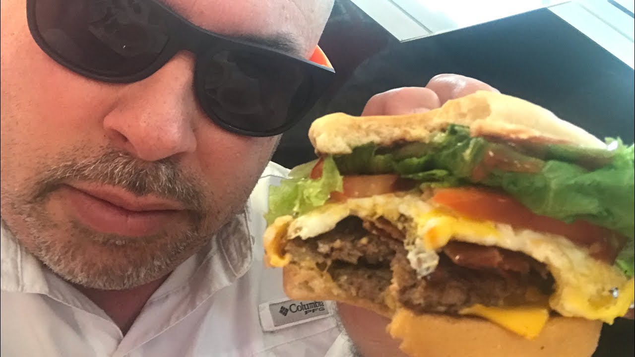Breakfast Egg Burger...LiT!!! The Royale Burger at Steak & Shake