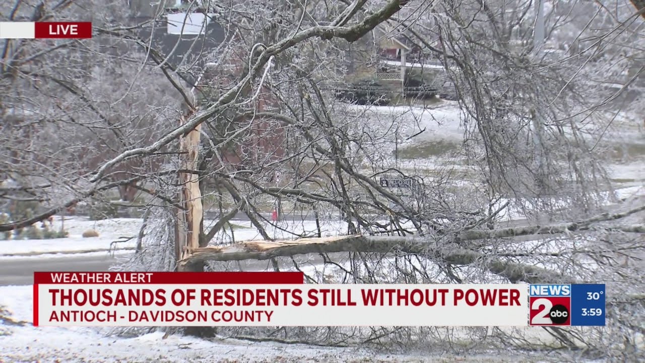 Thousands of Middle TN residents still without power - YouTube