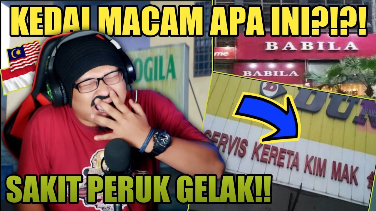 AUTO GELAK‼️INI NAMA2 KEDAI PALING KELAKAR DI MALAYSIA⁉️| Cak Lonjong