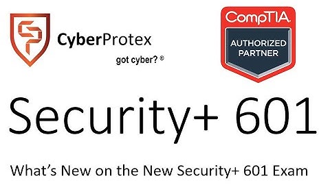 Security+ 601 - What