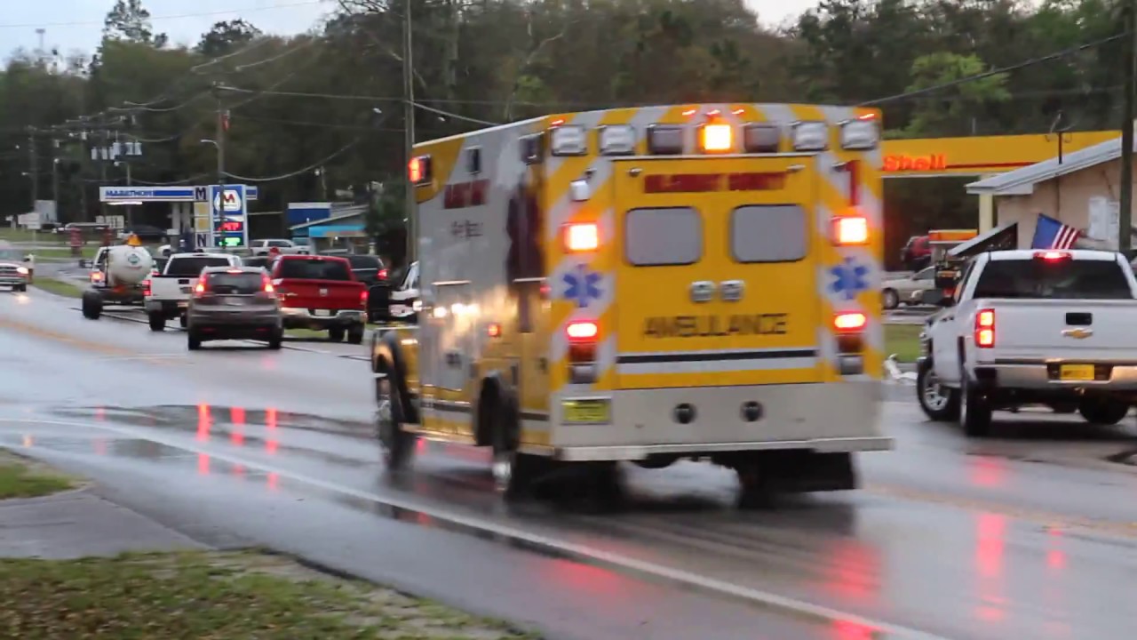 GILCHRIST COUNTY FIRE RESCUE MEDIC 1 AND SQUAD 1 RESPONDING CODE 3