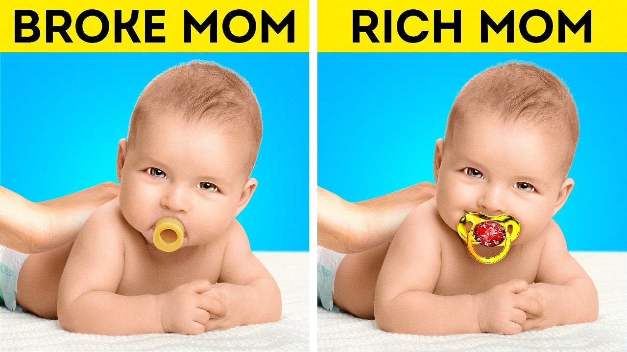 Rich Mom Vs Broke Mom How To Be A Good Parent Best Parenting Hacks Youtube