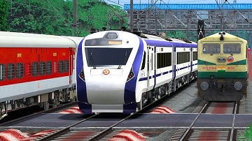 TRAINS CROSSING RUSH IN RAILWAY STATION | BUMPY RAILROAD | Train Simulator | Railwork | NTG GAMING