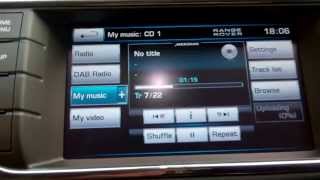 How to upload CD's into the memory on the Range Rover Evoque audio system