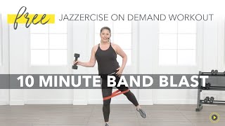 Free 10 Minute Workout with Bands | Jazzercise On Demand YouTube screenshot 1