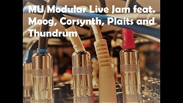MU Modular Synth Drums & lead sequence with Moog Minitaur Bass