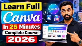 Learn How To Use Canva 2026 - 27 | Canva Full Course For Beginners | Learn Canva Designing In Hindi