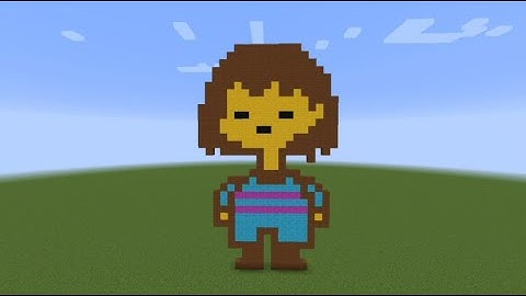 How To Make Frisk From Undertale - Minecraft Pixel Art Tutorial