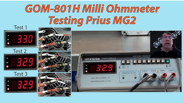 Hybrid Motor Testing with Instek GOM 801H Milli Ohmmeter