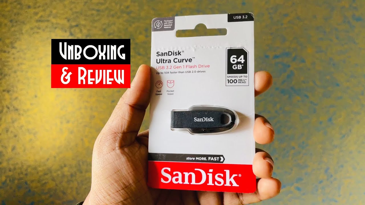 SanDisk 32GB Ultra Curve USB 3.2 Gen 1 Flash Drive Speed up to 100MB/s  CZ550