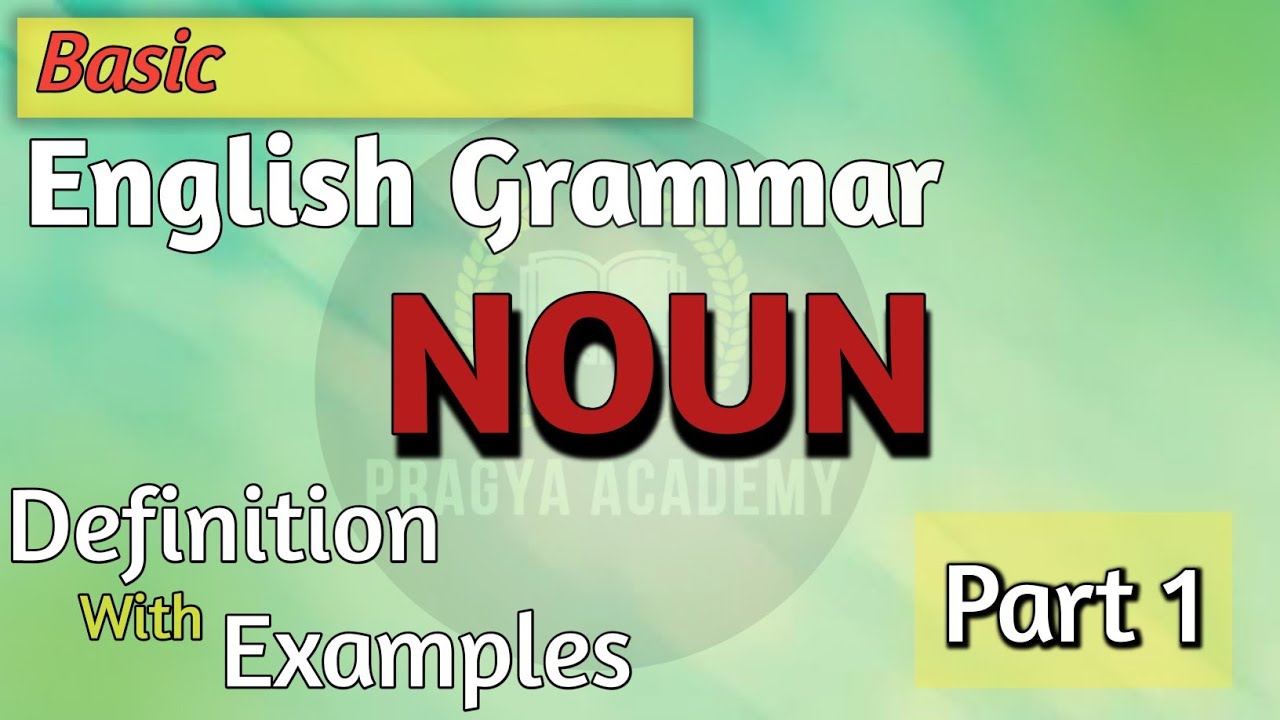 Noun English Grammar Basic English Grammar English With Pragya