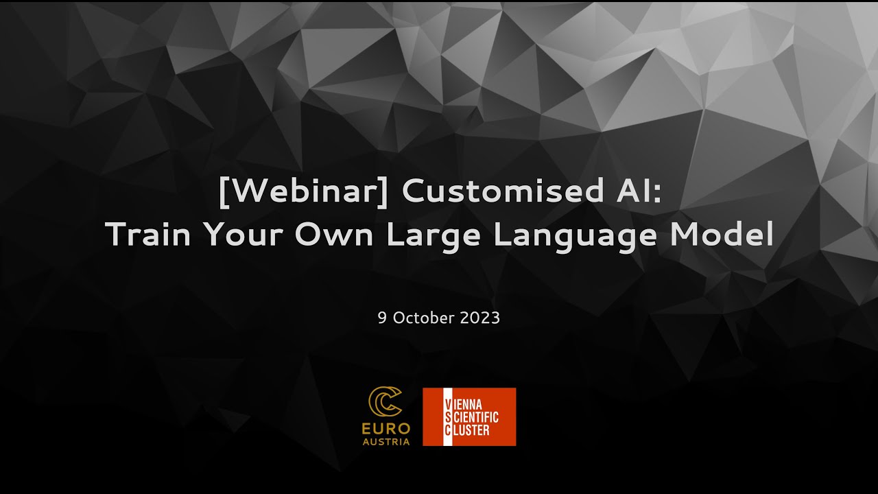 Customised AI: Train your own Large Language Model - YouTube