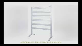 2-in-1 Multifunction Heated Towel Warmer, Fabrics Dryer for Household, Bathroom, Brushed Aluminum St