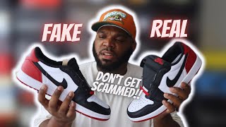 Air Jordan 1 Low Black Toe Real VS Fake//MUST WATCH DON'T GET SCAMMED!!!