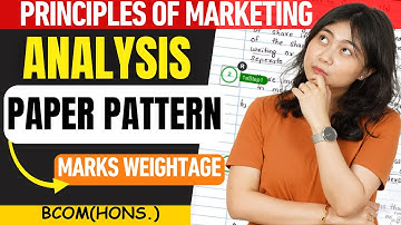 Paper Pattern📝 | Principles of Marketing | Sem 3, Bcom(H) | Dec