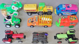 train toy jcb wala cartoon | toy helicopter ka video | bus, train, jcb, truck, tractor, dumper toys