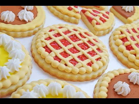 How to Decorate Pie Sugar Cookies | Cherry Pie, Lemon Meringue Pie & Pumpkin Pie Cookies