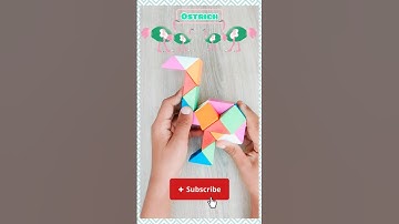 How to make a Ostrich by magic snake 24 pieces #gaming #shortsfeed #shorts #snakecube #rubiksnake