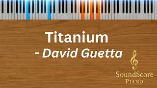 Titanium – David Guetta | Piano Tutorial + Sheet Music (Keyboard)