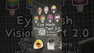 Eye Mesh Vision Test! #furry #fursuitmaking #fursuitmaker #frostyfurs #maskmaking #therianmask