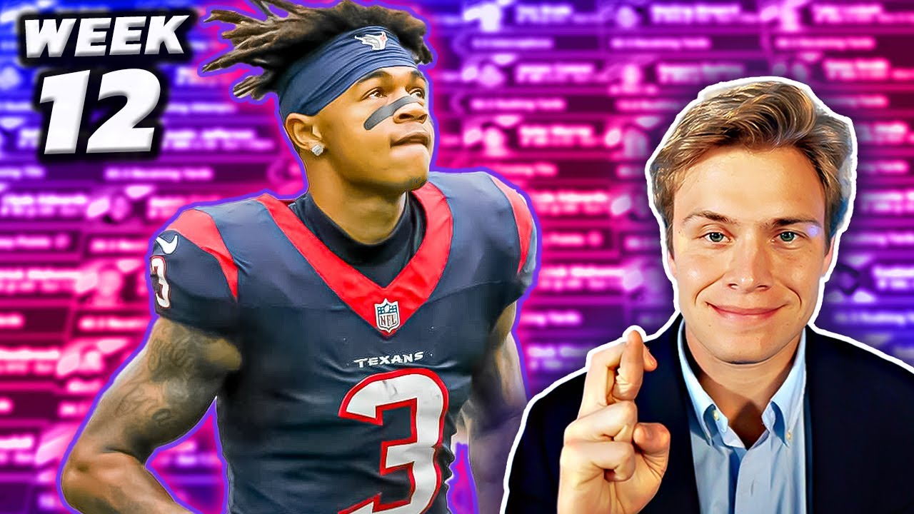 Updated Fantasy Football Projections (Week 12 Pickems) YouTube