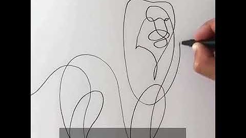 Vẽ sư tử bằng 1 nét bút