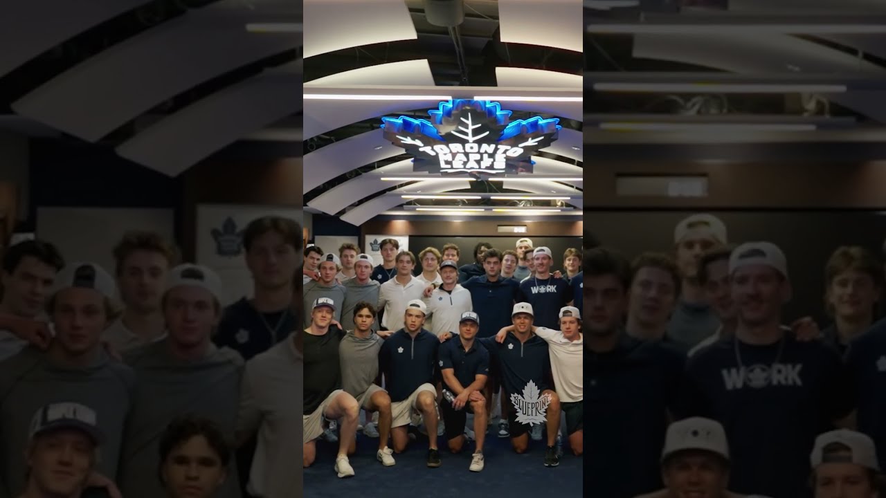 The Maple Leafs Dressing Room